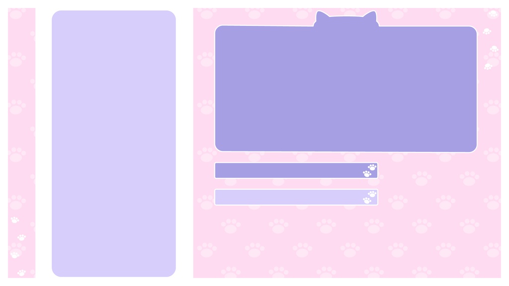 【フリー】スマホ用肉球モチーフ配信素材【スマホゲーム配信】