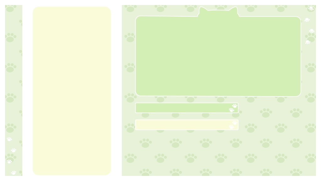 【フリー】スマホ用肉球モチーフ配信素材【スマホゲーム配信】