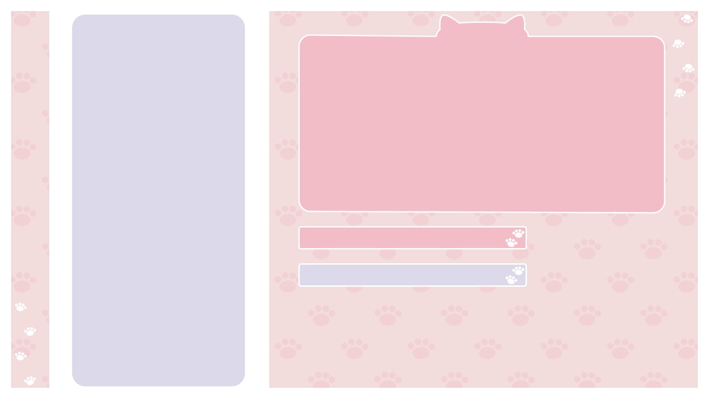 【フリー】スマホ用肉球モチーフ配信素材【スマホゲーム配信】