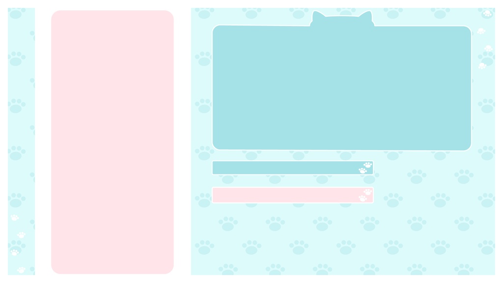 【フリー】スマホ用肉球モチーフ配信素材【スマホゲーム配信】