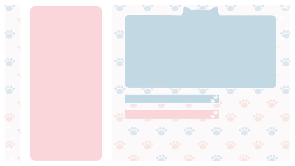 【フリー】スマホ用肉球モチーフ配信素材【スマホゲーム配信】