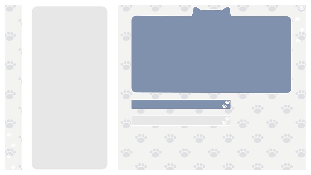 【フリー】スマホ用肉球モチーフ配信素材【スマホゲーム配信】