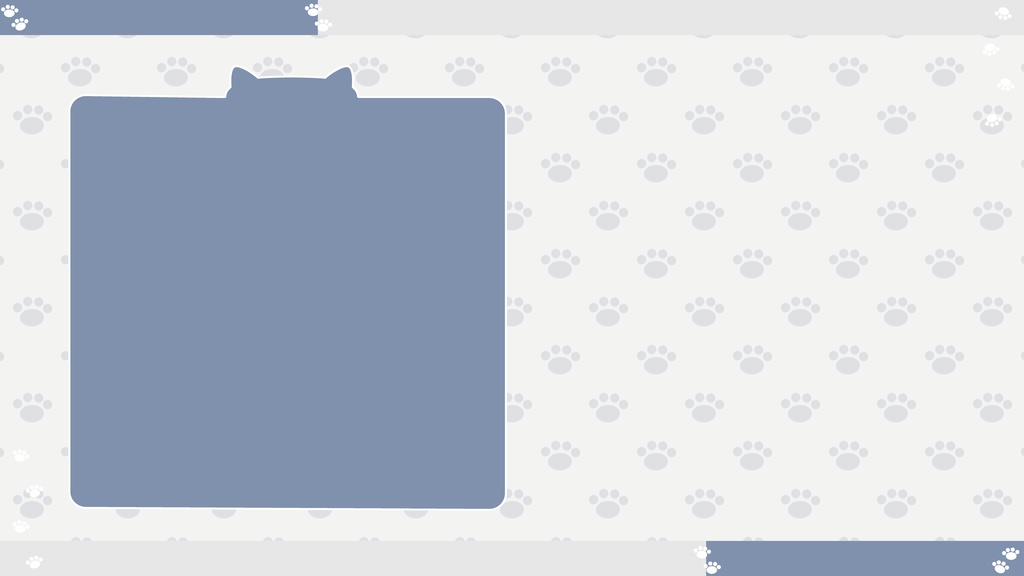 【フリー】雑談用_肉球モチーフ配信素材【雑談配信】