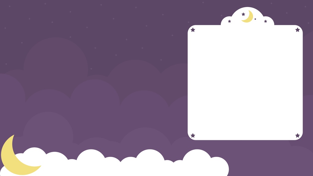 【フリー】月と雲の配信素材【ゲーム・雑談】