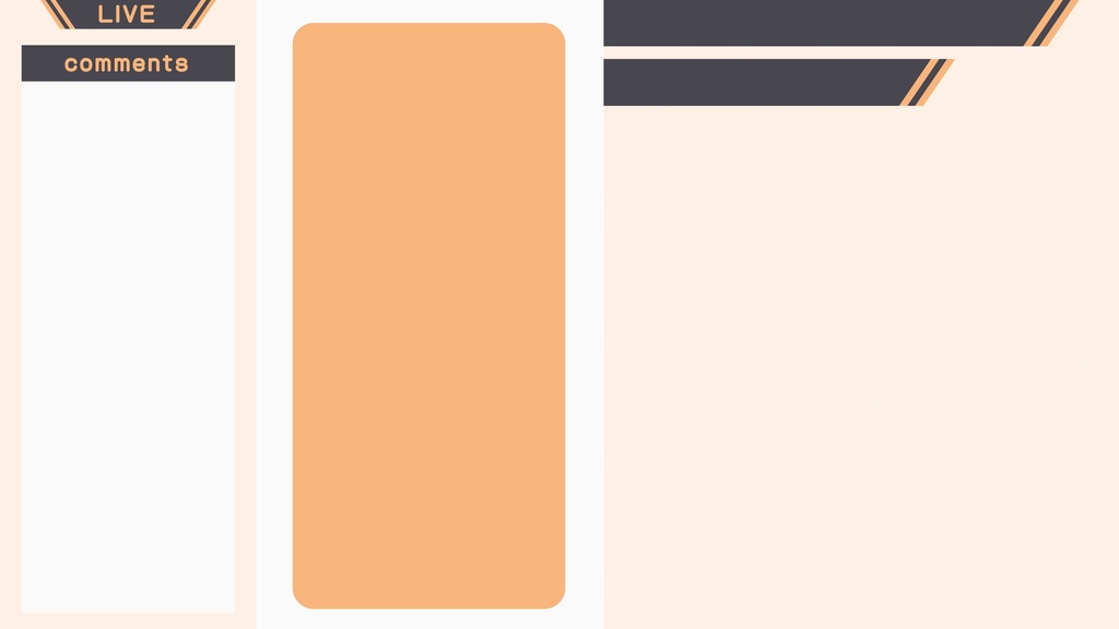 【フリー】シンプルな配信画面【スマホゲーム】