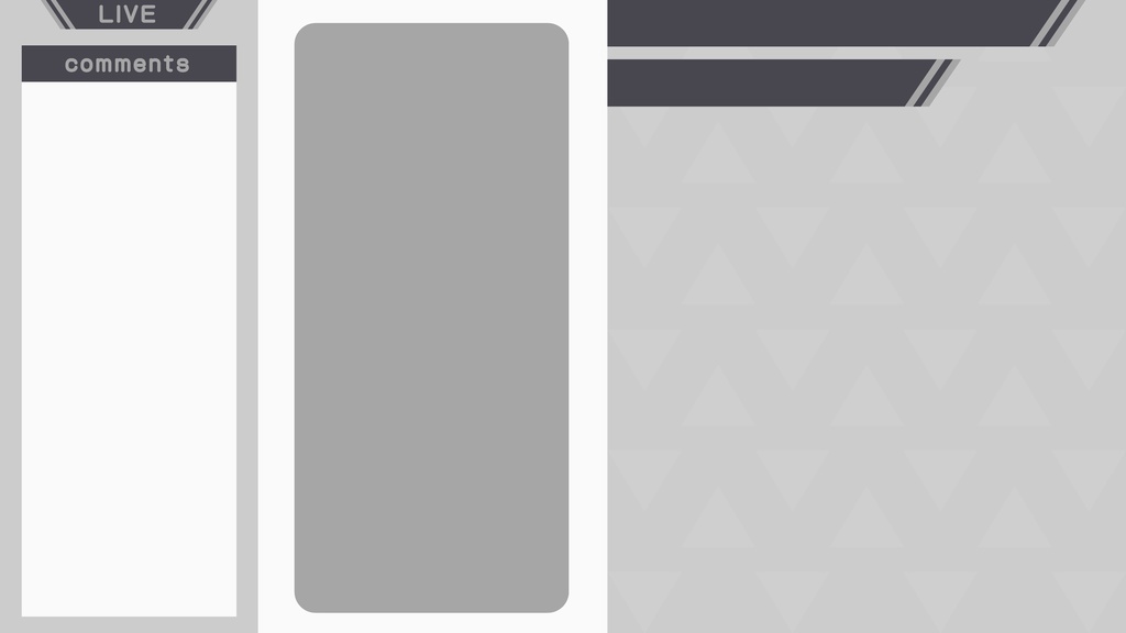 【フリー】シンプルな配信画面【スマホゲーム】