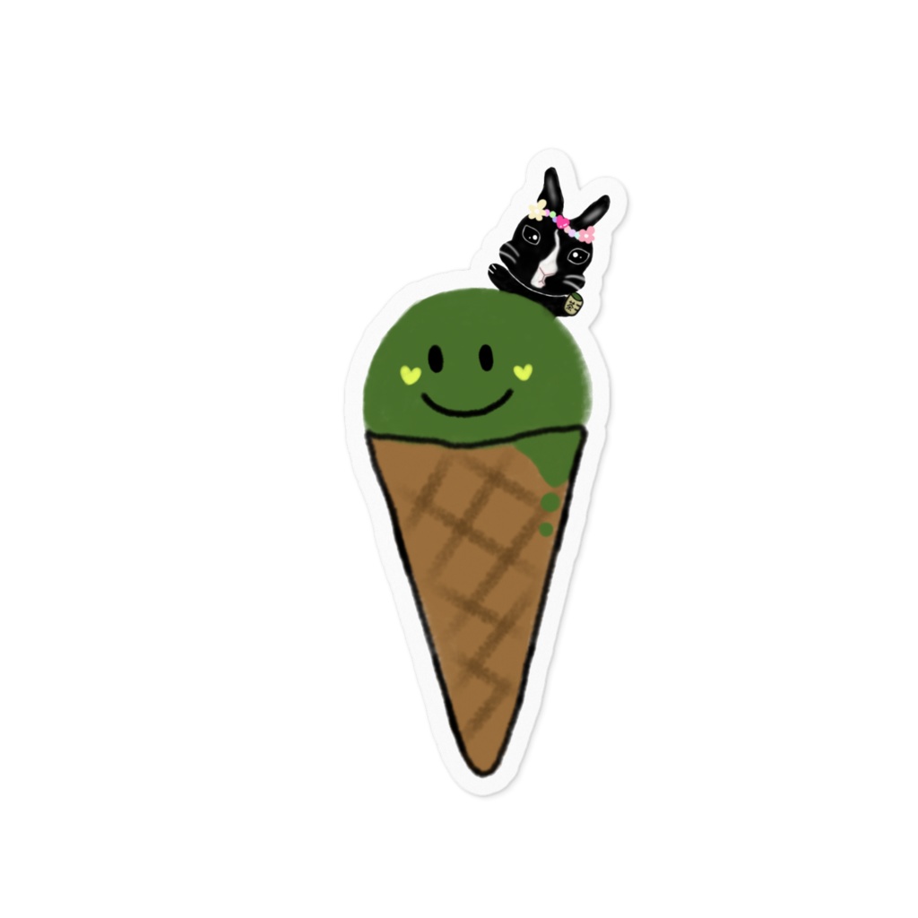 抹茶味のアイス🍨うさぎ