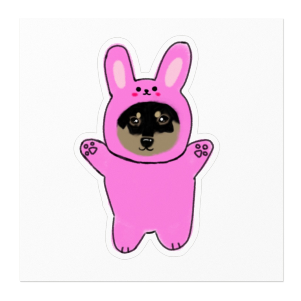 なりきりウサギさん🐰柴犬