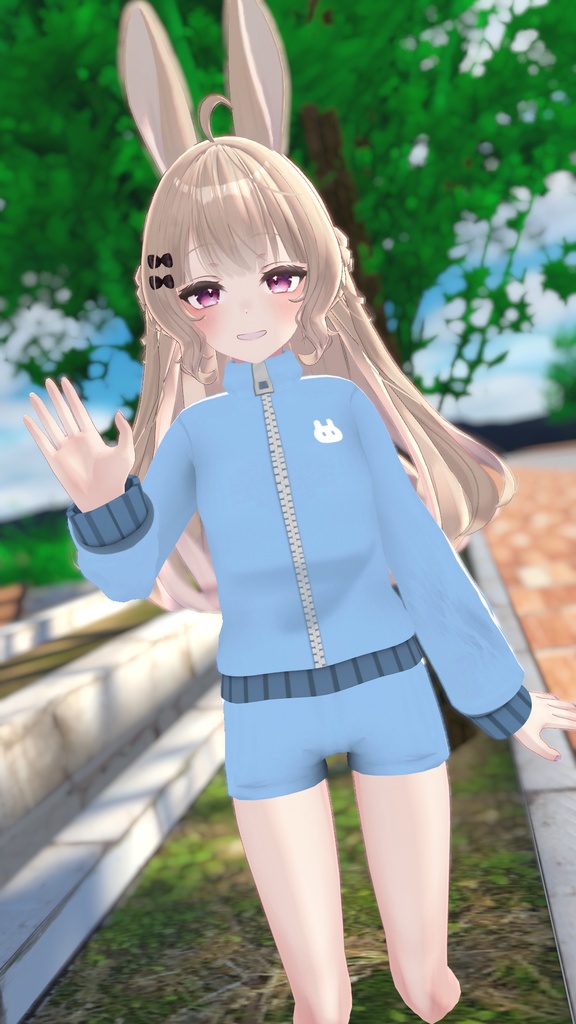 【NCs' Cloth専用】ゆるっとジャージ上下セット【Texture・material】