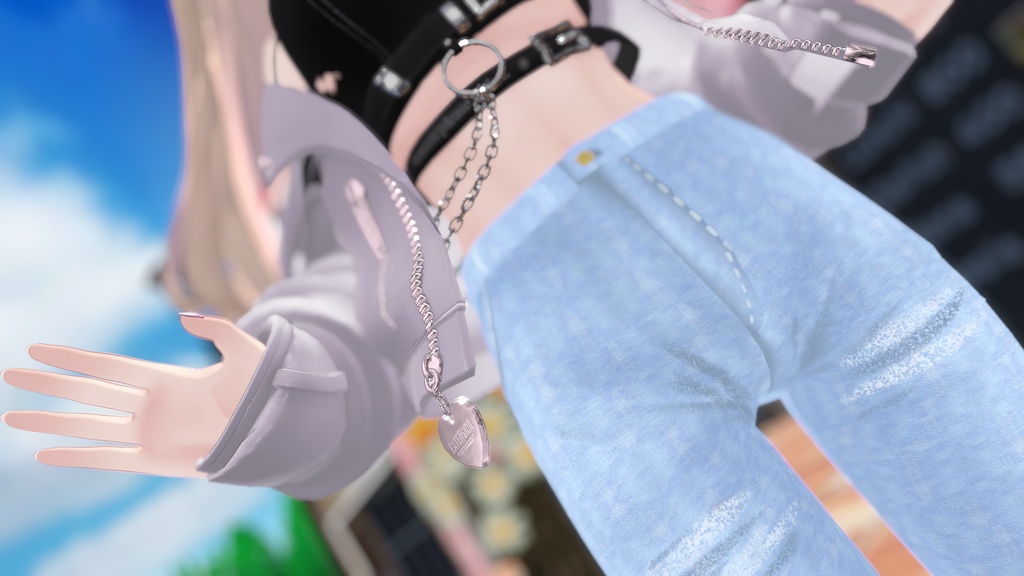 【NCs' Cloth専用】サマーデニムパンツ【Texture・material】