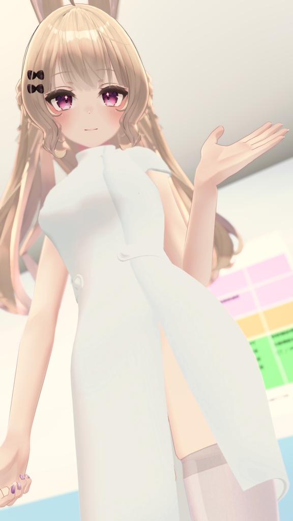 【NCs' Cloth専用】ナース服/ナースワンピース【Texture・material】