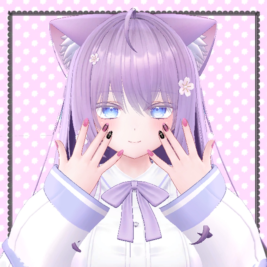 【MDollnail対応】推し色地雷ネイル_7色【Texture・materialのみ】