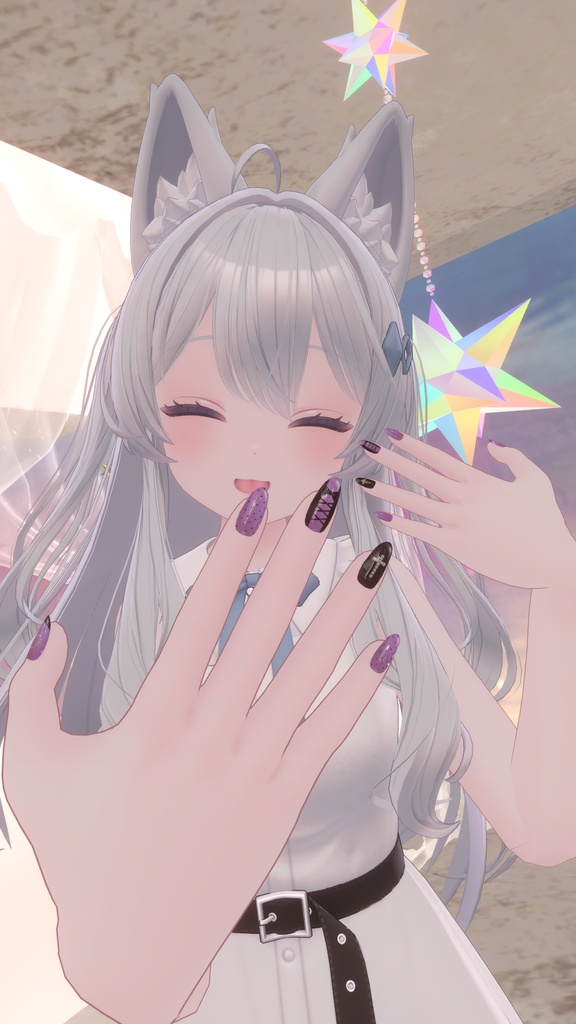 【MDollnail対応】推し色地雷ネイル_7色【Texture・materialのみ】