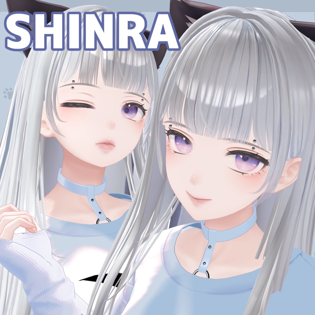 【7アバター対応】眉ピアス_女性アバター向け【MA対応】