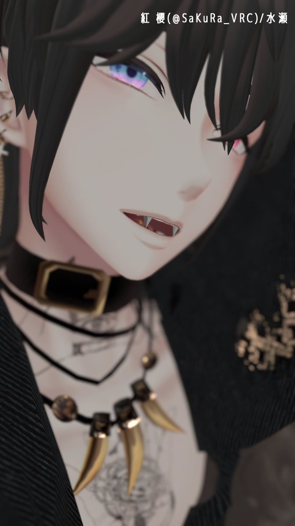 【7アバター対応】スクランパ―(牙ピアス)【MA対応】