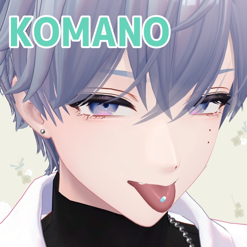 【6アバター対応】お薬カプセル舌ピアス【MA対応】