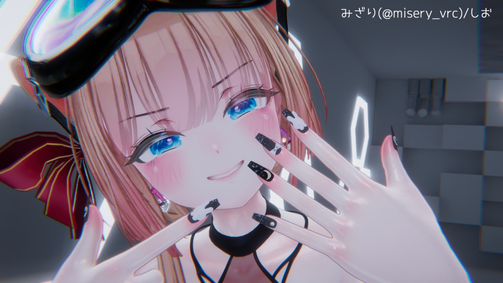 【9アバター対応】Cute Rabbit Nail / MA対応ネイルチップ【MDollnail対応】