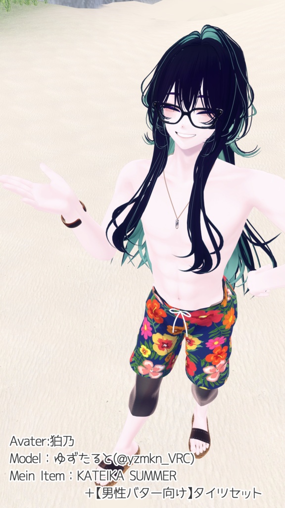【男性アバター向け水着】KATEIKA SUMMER/家庭科サマー【MA対応】