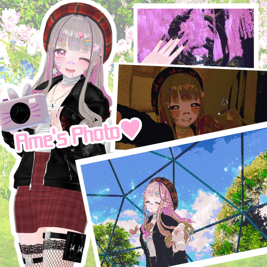 【アバターギミック】レトロ風ドットカメラFamiCam【ワールドギミック】