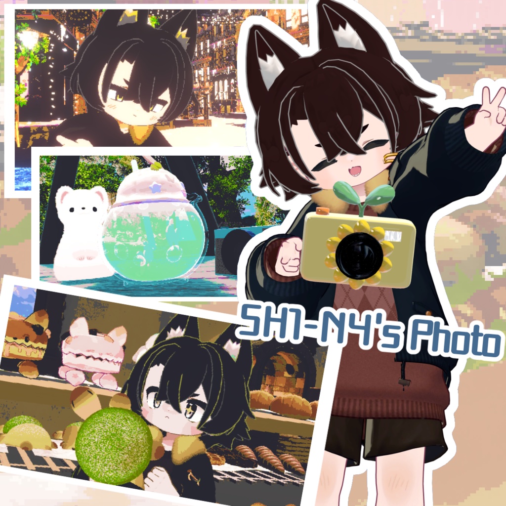 【アバターギミック】レトロ風ドットカメラFamiCam【ワールドギミック】