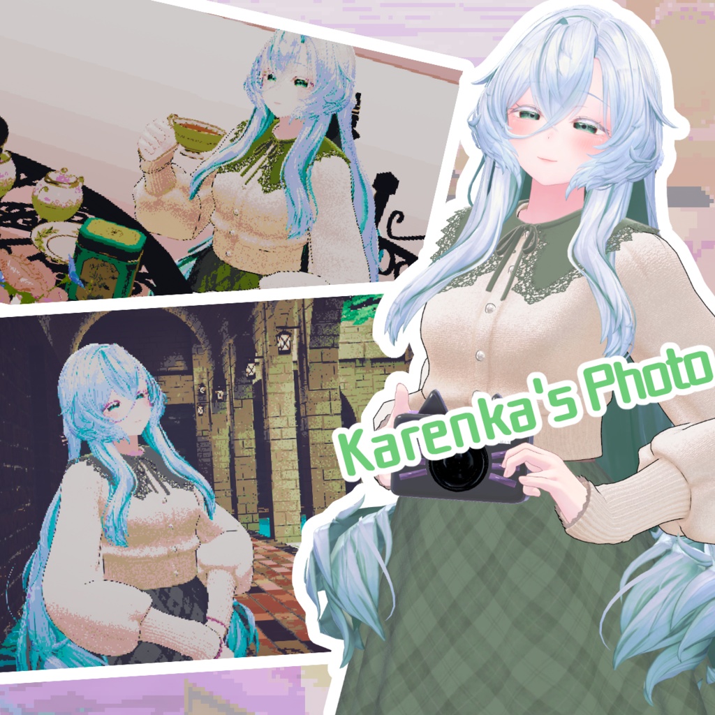 【アバターギミック】レトロ風ドットカメラFamiCam【ワールドギミック】