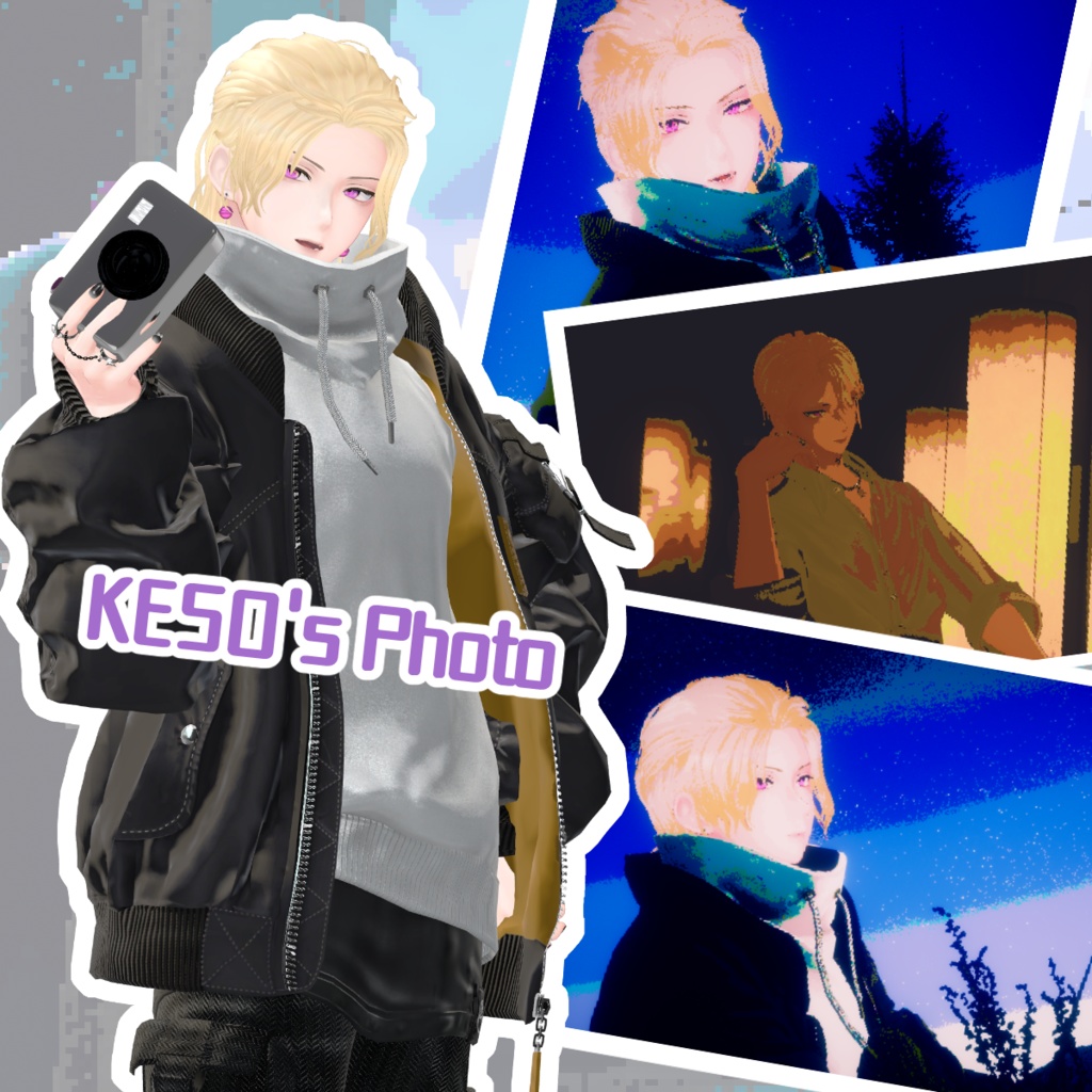 【アバターギミック】レトロ風ドットカメラFamiCam【ワールドギミック】