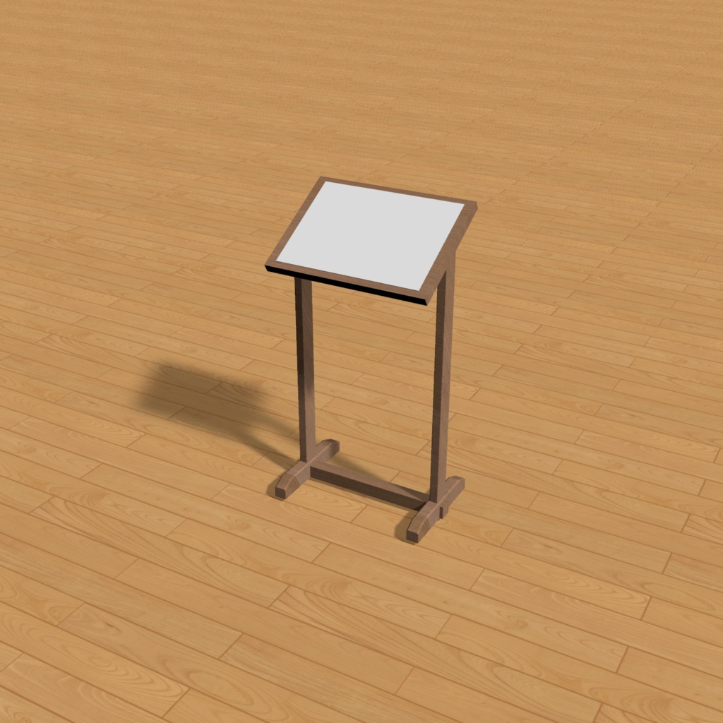 【3D素材】メニュー立て｜FBX/OBJ/DXF｜商用利用可