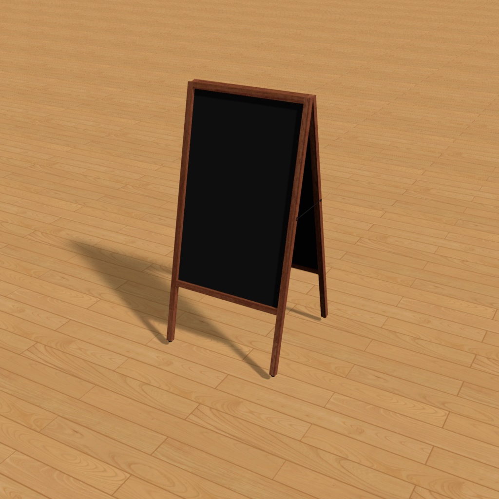 【3D素材】A看板｜FBX/OBJ/DXF｜商用利用可