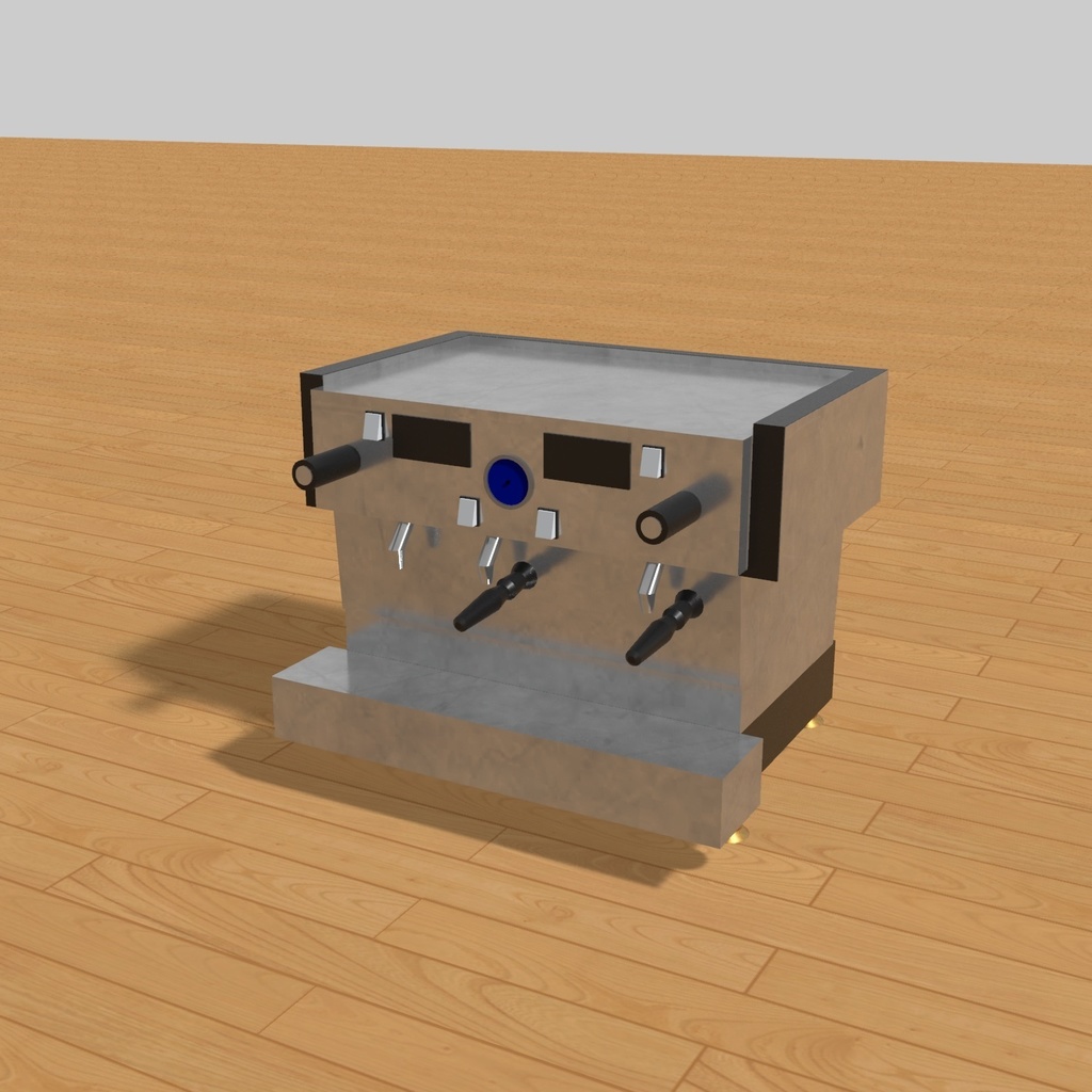 【3D素材】エスプレッソマシーン｜FBX/OBJ/DXF｜商用利用可