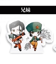 ミニアクリルブロック　兄妹