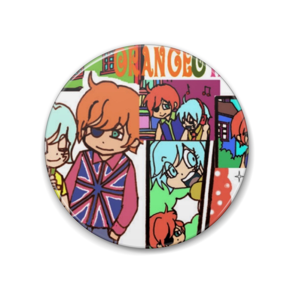 ラビ＆アレン　缶バッジ