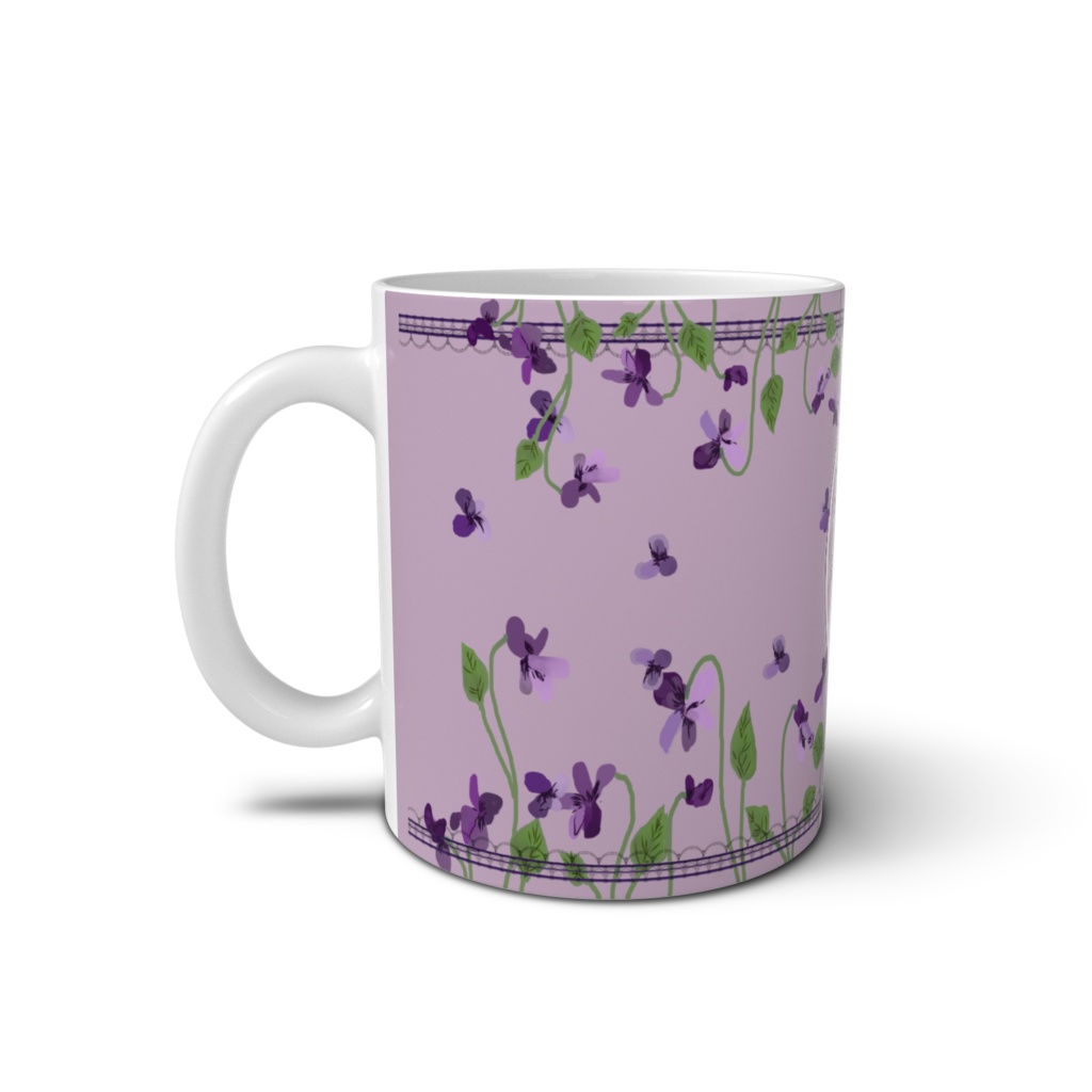 すみれのマグカップ