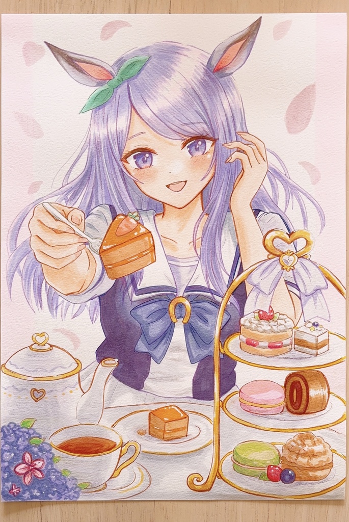 [原画]手描きイラスト　メジロマックイーン　ウマ娘(B5)