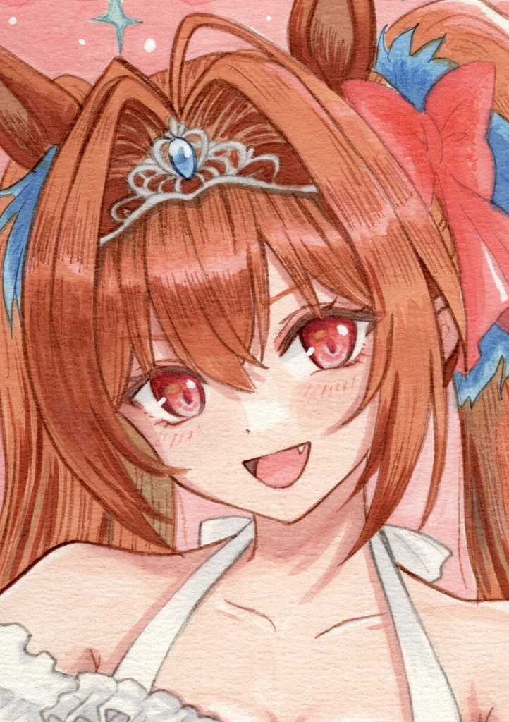 [原画]手描きイラスト　ダイワスカーレット　ウマ娘　A5