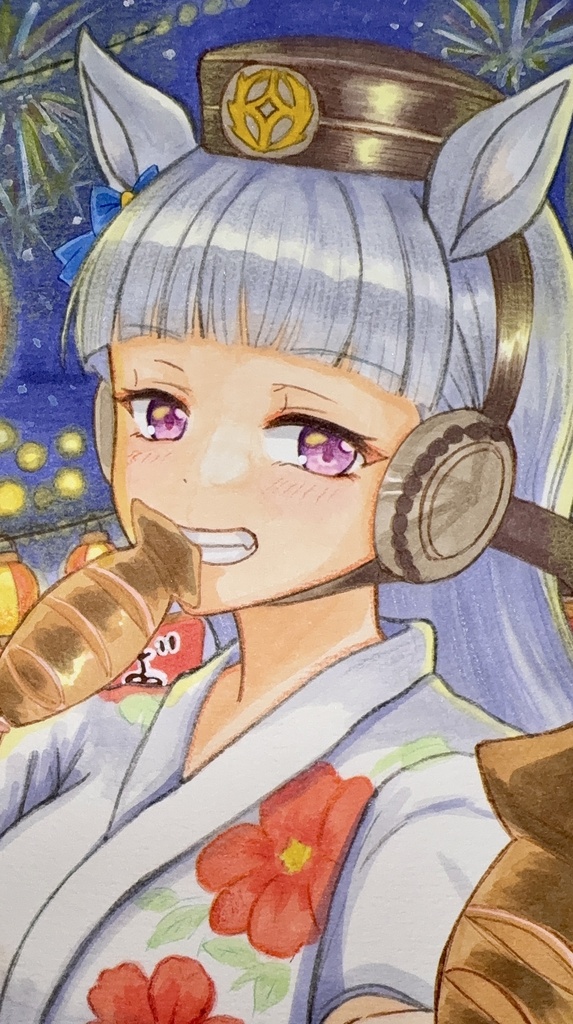 [原画]手描きイラスト　ゴールドシップ　ウマ娘(A5)
