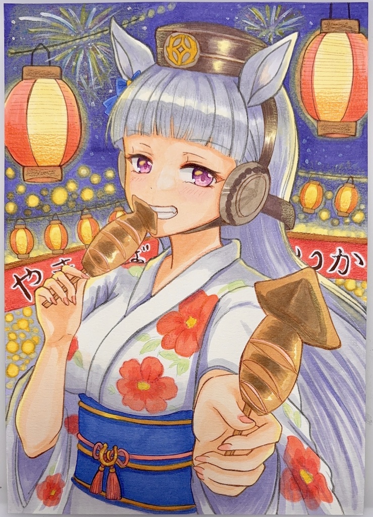 [原画]手描きイラスト　ゴールドシップ　ウマ娘(A5)