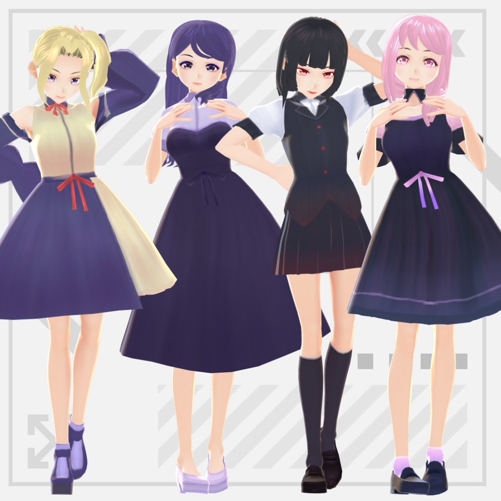 【VRoid衣装】衣装セット