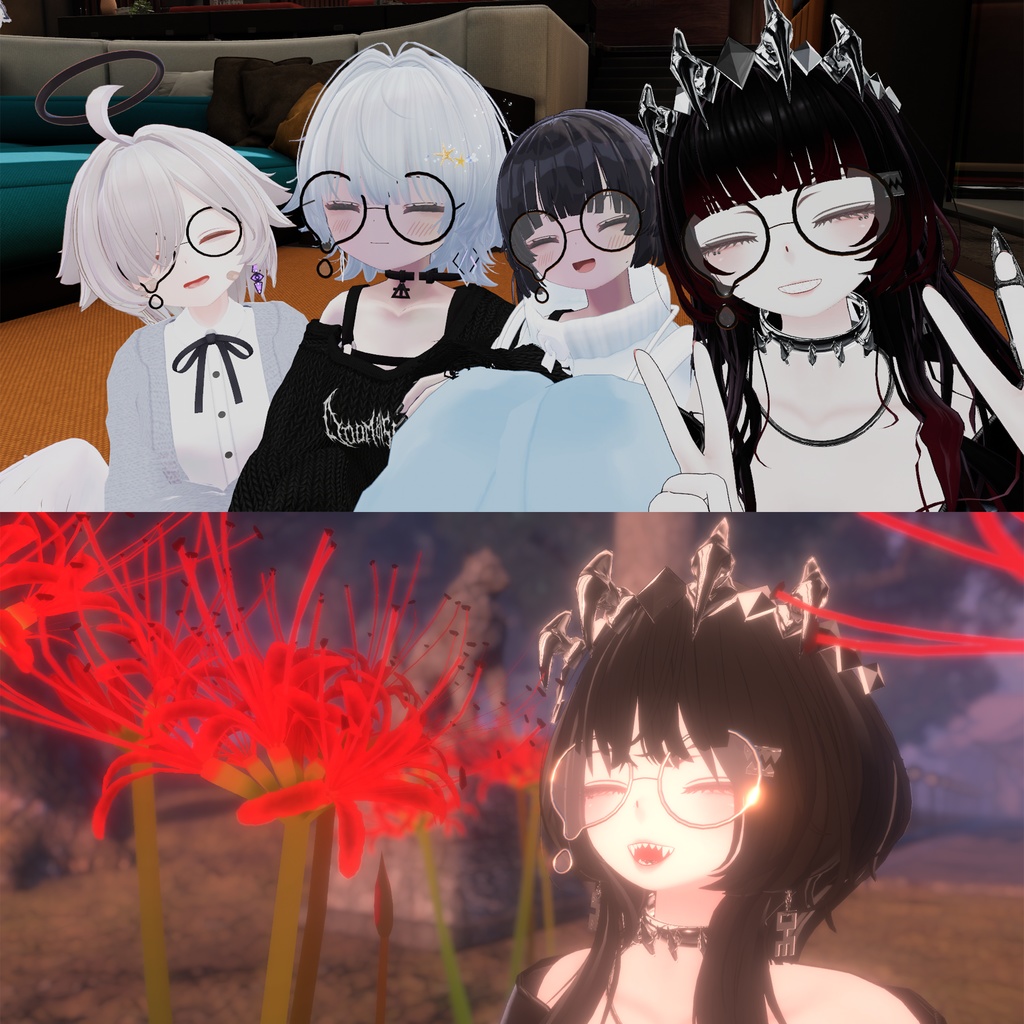 【31アバター対応】涙メガネ #NOWA_shop