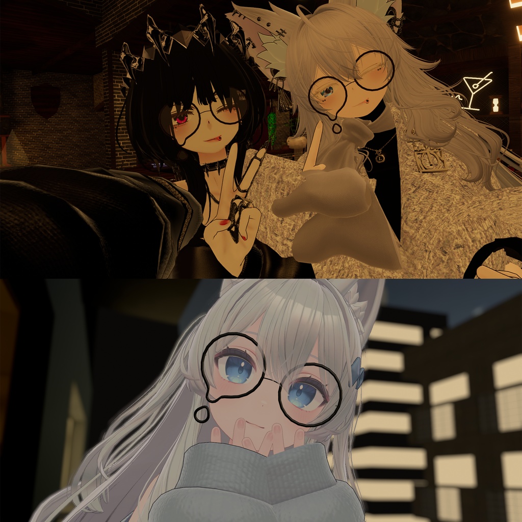 【31アバター対応】涙メガネ #NOWA_shop