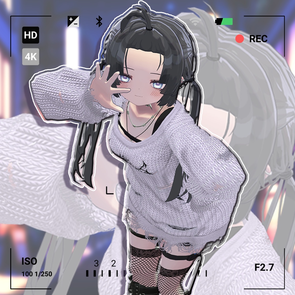 【4アバター対応】ちょんまげ前髪アドオン