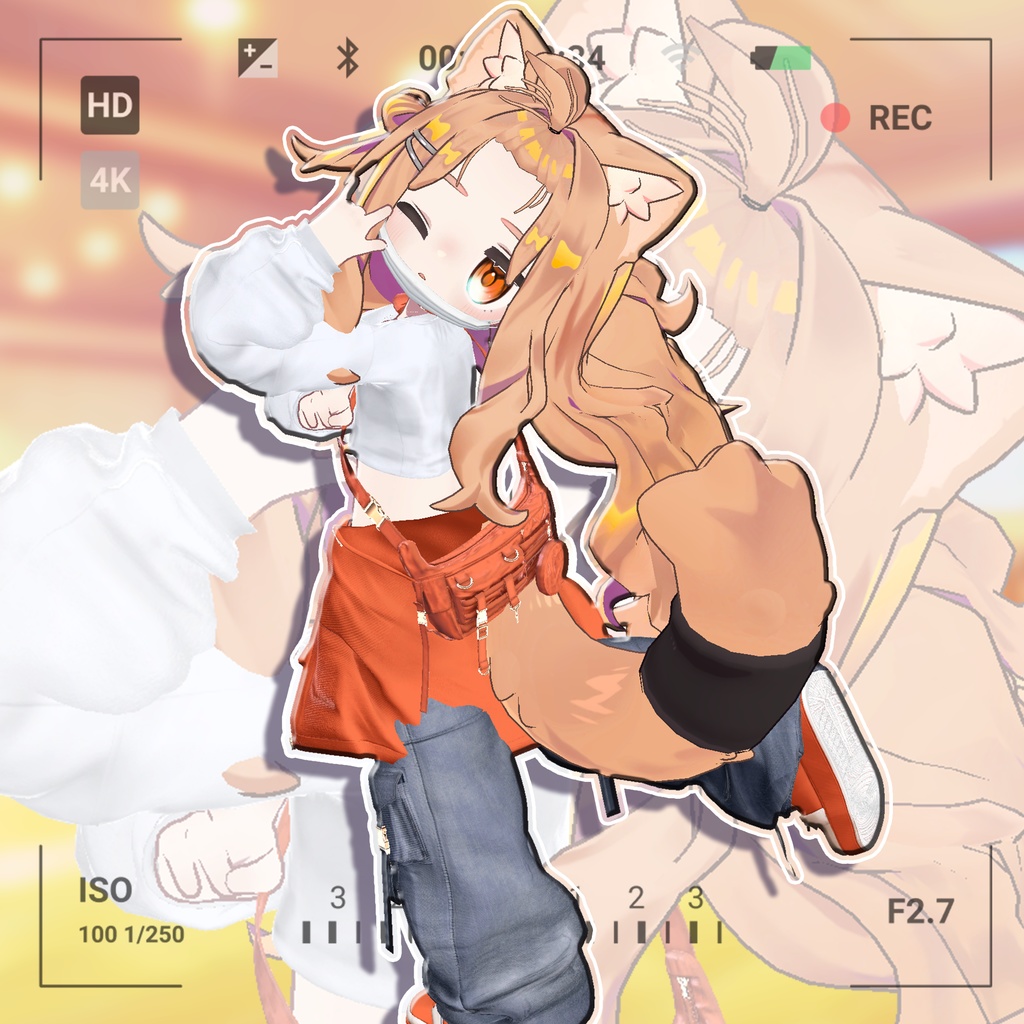 【4アバター対応】ちょんまげ前髪アドオン