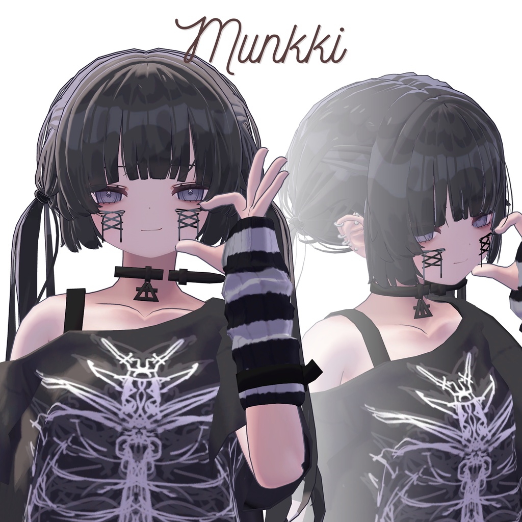 【3アバター対応】StitchCheek-フェイスアクセ-