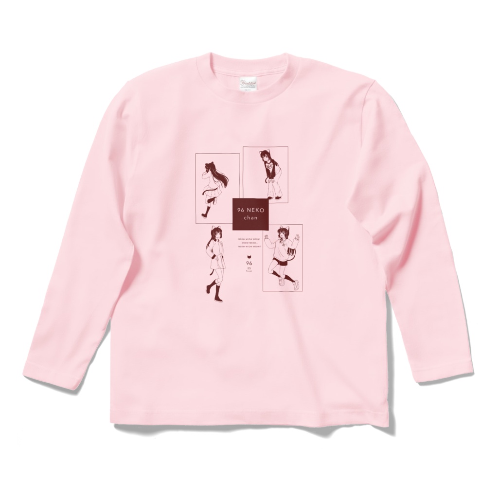 96 NEKO chan ロンT(ピンク)