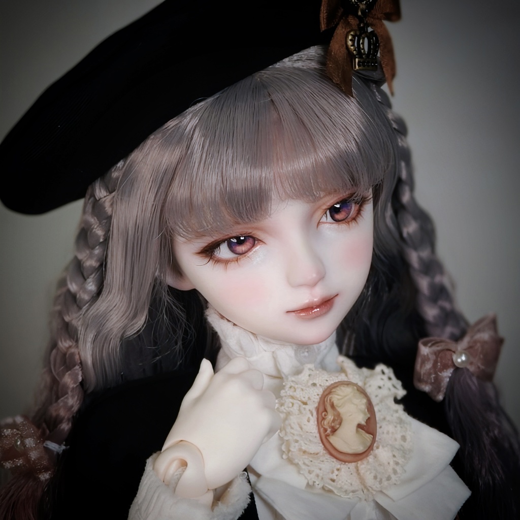 Blanca オリジナルドールヘッド　B-HR-01　1/4ドール向けキャスト製ヘッド