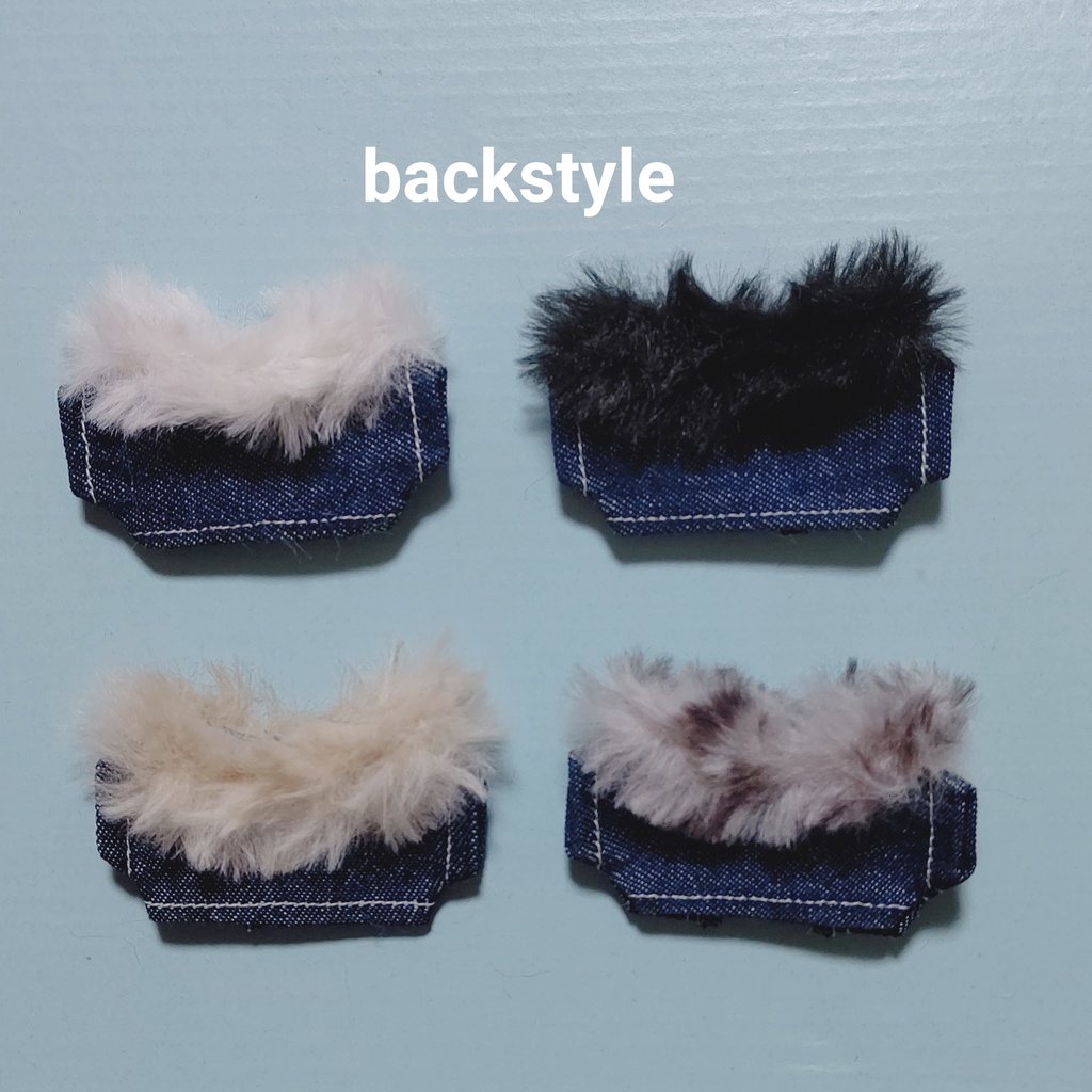 【ぬい服】デニムファー付きジャケット