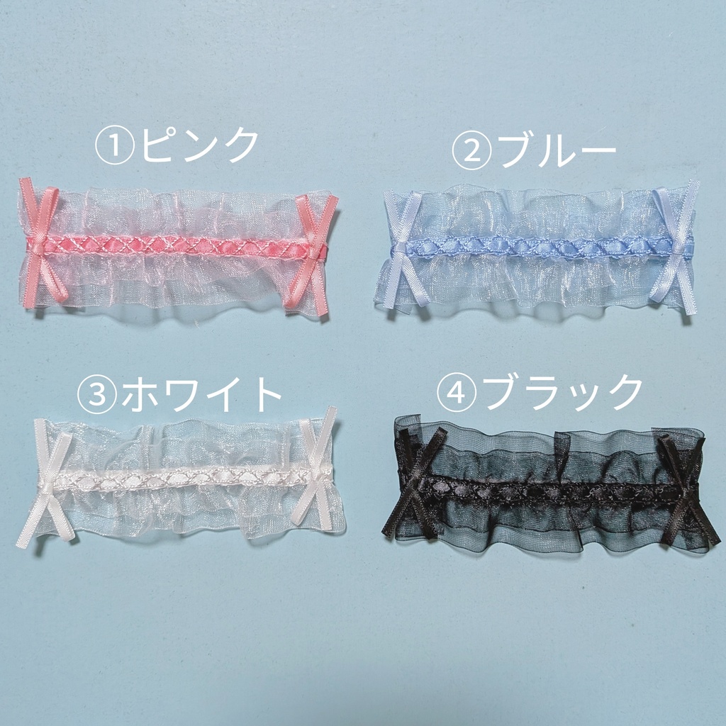 【ぬい服】リボンカチューシャ🎀ヘッドドレス🎀ロリータ🎀