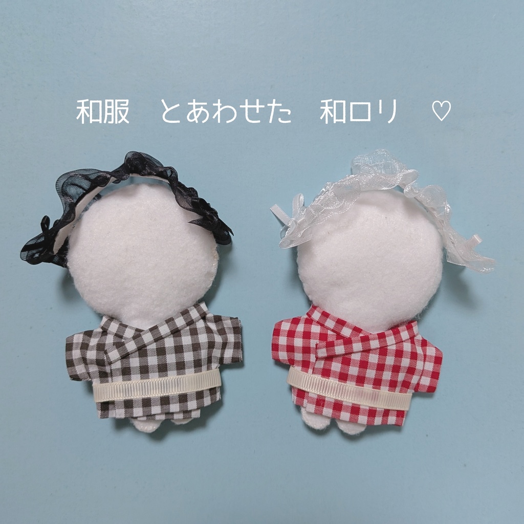 【ぬい服】リボンカチューシャ🎀ヘッドドレス🎀ロリータ🎀