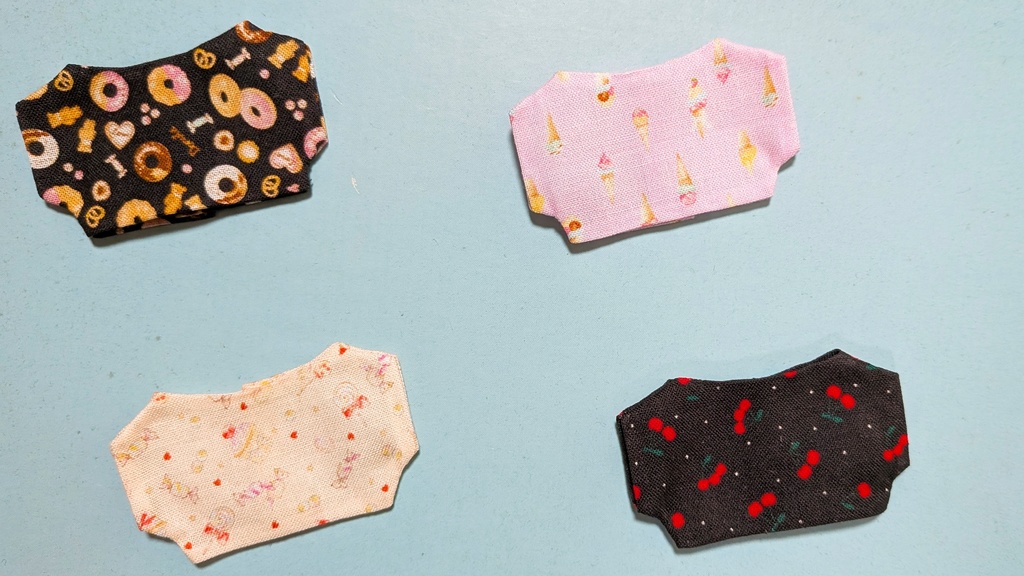 【ぬい服】ドーナツ🍩 アイスクリーム🍨キャンディー🍭チェリー🍒柄ティーシャツ