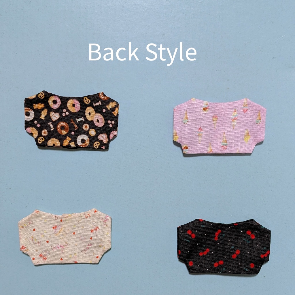 【ぬい服】ドーナツ🍩 アイスクリーム🍨キャンディー🍭チェリー🍒柄ティーシャツ