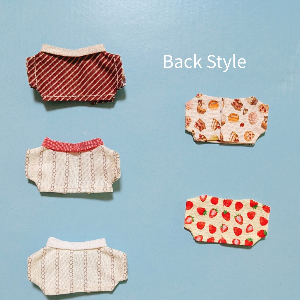 【ぬい服】🍓スウィーツ柄シャツ&ジャケット/アウター🍰ショートケーキ etc